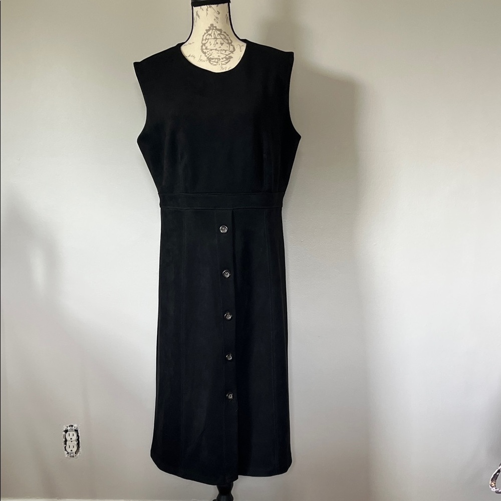Ann Taylor Structured Black Sleeveless Dress